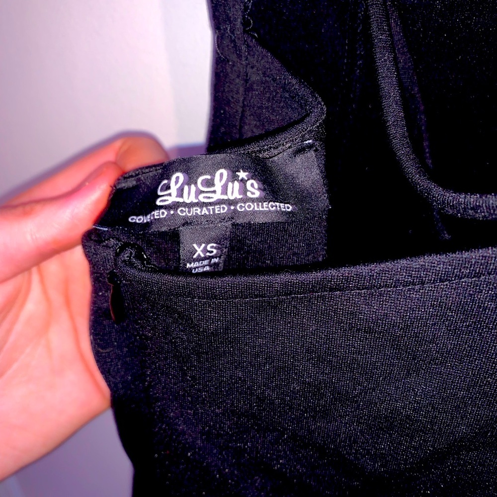 Lulu’s black bodycon style dress